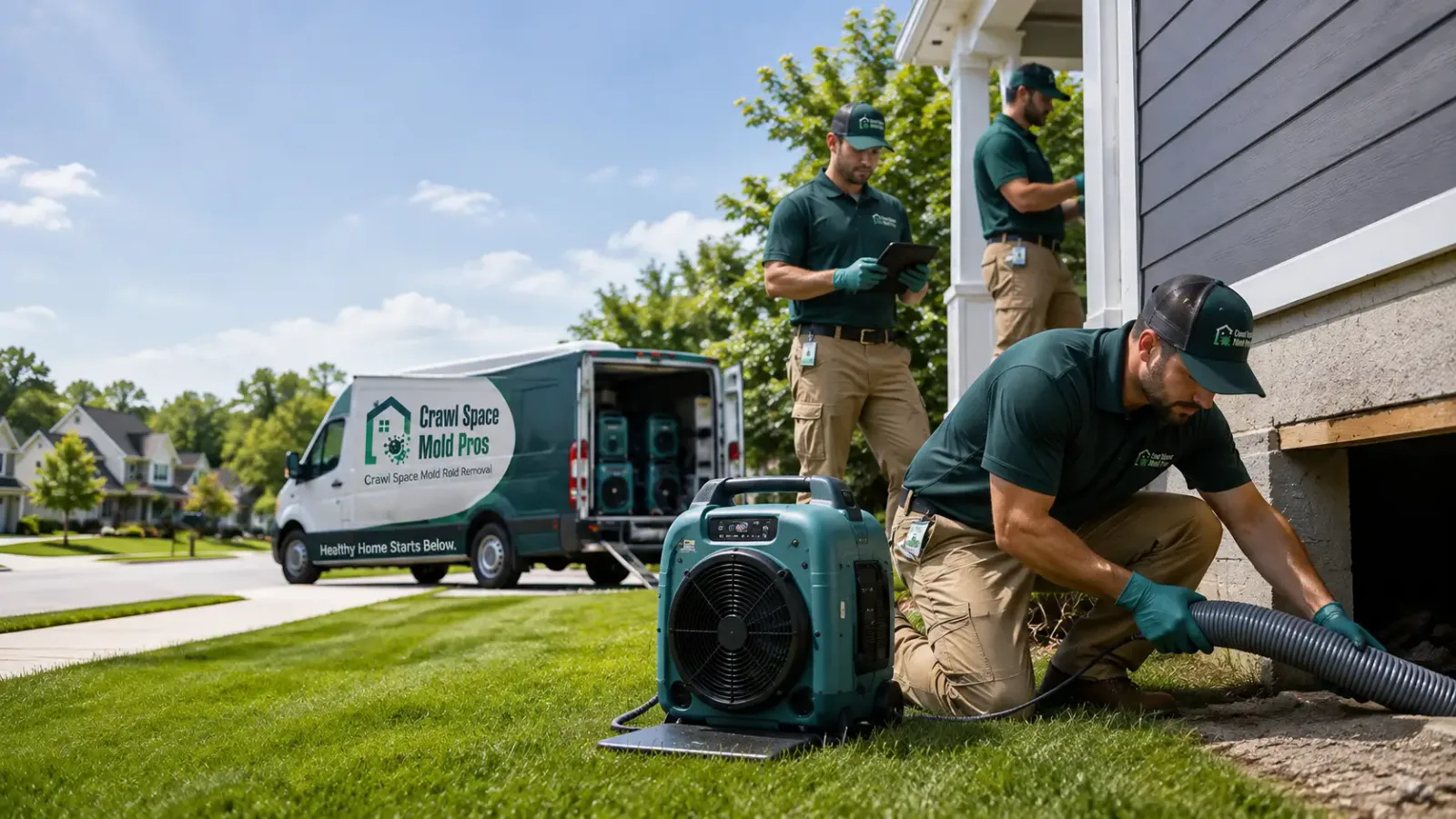 Crawl Space Mold Removal in Breckenridge, MI